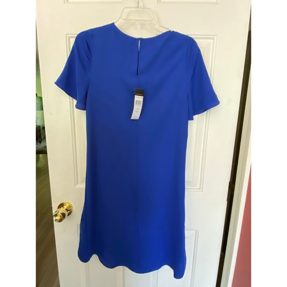 BCBG Max Azria Sapphire Blue XS Extra Small Petite Dress - Retails $198 New Tags - Picture 4 of 11